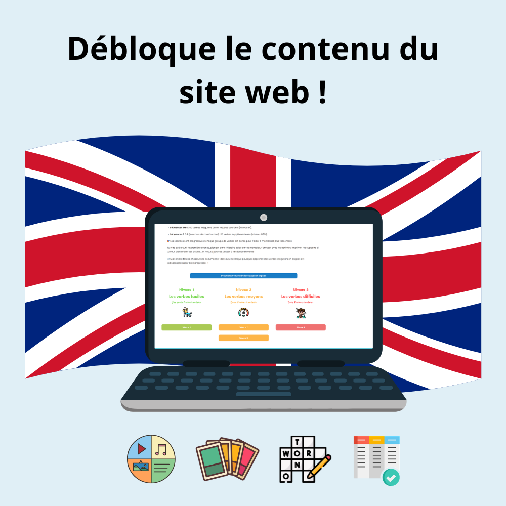 Débloque le contenu du site web !